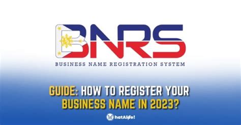 brns dti|GUIDE: How to REGISTER your Business Name .